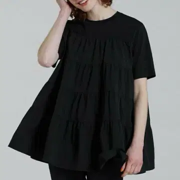 Ballsey 코튼 저지 콤비 티어드 풀오버 S