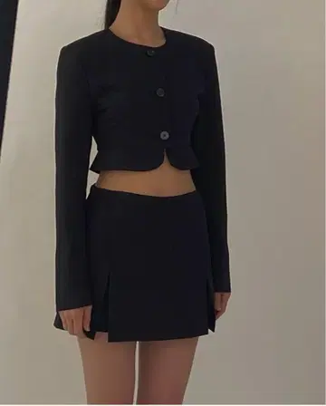 threetimes Nettie 슬릿 미니 스커트