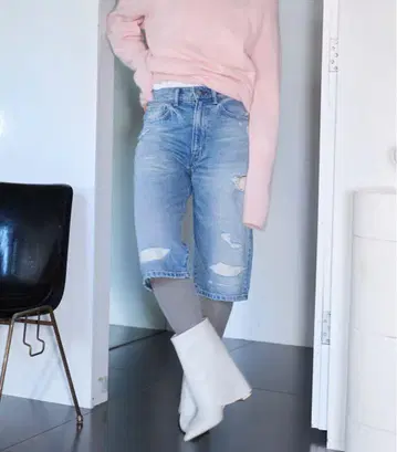 CITY SHOP KURO 숏 데님 블루