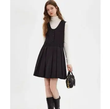 Fano Studios U넥 플리츠 미니 오버롤 스커트 ZARA