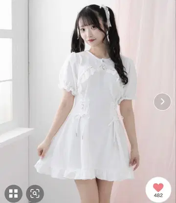 사이드 레이스업 볼레로 도킹 맨투맨 원피스 유메텐보 LL