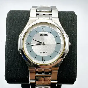 새상품급 작동품 SEIKO 세이코 돌체 남성용 손목시계 실버 블루 쉘