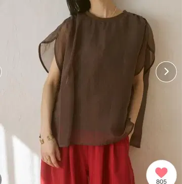 hunch 뉴앙스 시어 레이어드 상의
