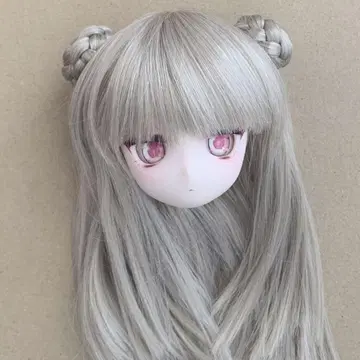 DDH 커스텀 헤드 SW 피부 세미 화이트 아이 가발 MDD DD