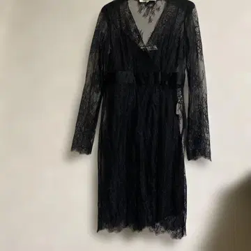 DIANE VON FURSTENBERG 블랙 레이스 드레스