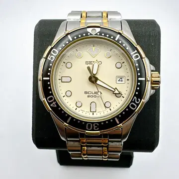 고품질 작동품 SEIKO 세이코 다이버 SCUBA 남성용 회전 베젤