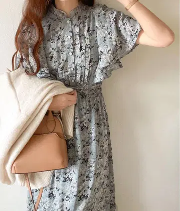 mily biliet 프릴 꽃무늬 원피스 X-LARGE