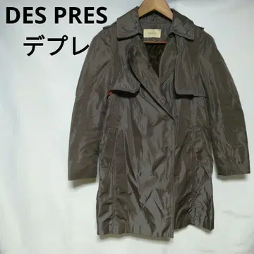 DES PRES 데프레 아우터 브라운 울 혼방 코트 여성용