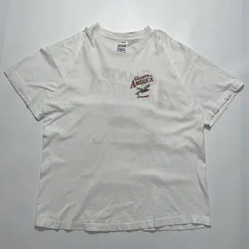 90년대 스크린스타 빈티지T XL 화이트 전투기 6627