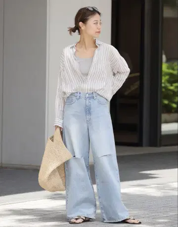 JOURNAL STANDARD relume 프렌치 린넨 빅 스키퍼