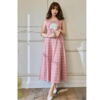 Paddington Long Dress rouge