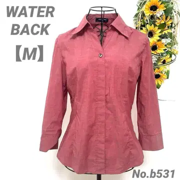 워터백 WATER BACK 7부 소매 셔츠 M 여성용 스트레치