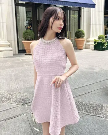 rady 비쥬 트위드 원피스 남은 수량 1 핑크