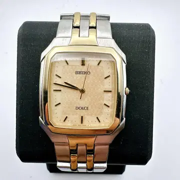 새상품급 작동품 SEIKO 세이코 돌체 남성용 손목시계 실버 골드