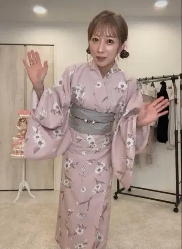 츠지 짱 프로듀스 유카타 세퍼레이트 타입 헤코오비 오비조메 장식 꽃 포함
