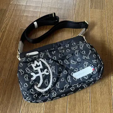 CASTELBAJAC 숄더백 하트 무늬 블랙