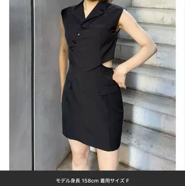 무루아 원피스 매니시 베스트 미니 원피스
