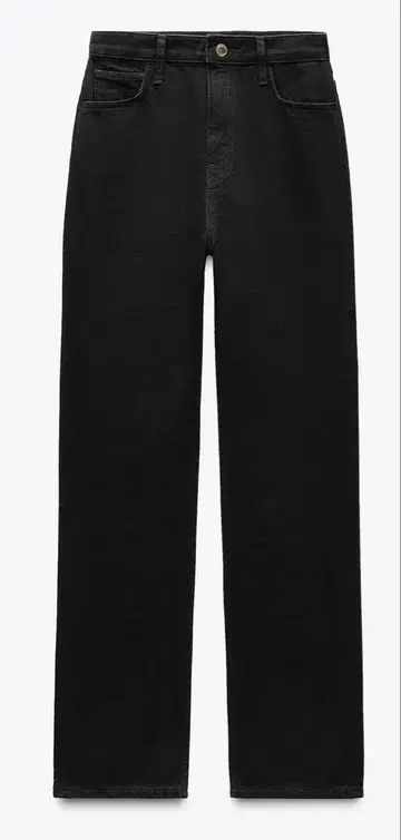 ZARA 이번 시즌 하이라이즈 데님 블랙 40