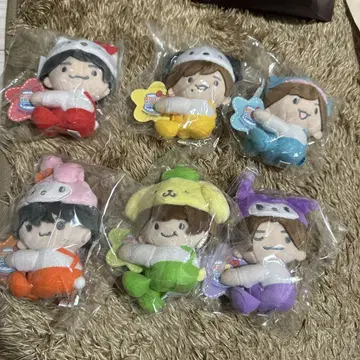나니와단시 산리오 봉제 인형 세트