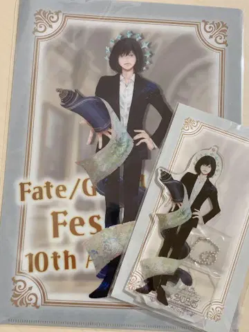 FGO 페스 2025 오베론 아크릴 스탠드 + A4 클리어 파일
