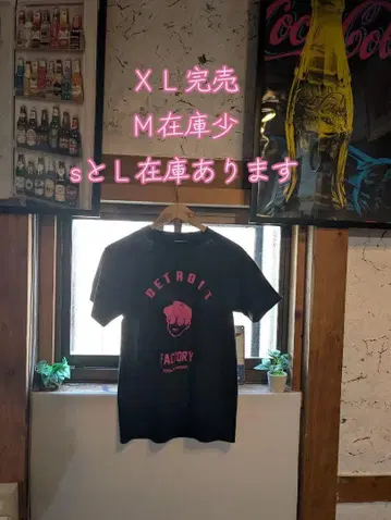 DETROIT 티셔츠 M 사이즈 블랙