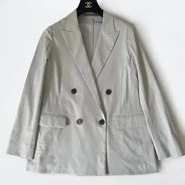 새상품급 theory luxe 24SS 린넨 혼방 테일러드 자켓 더블