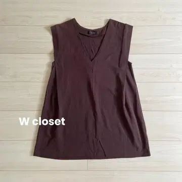 W closet 슬리브리스 튜닉