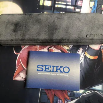 SEIKO 아날로그 시계 골드/브라운
