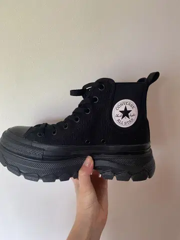CONVERSE ALL STAR 통굽 스니커즈 블랙