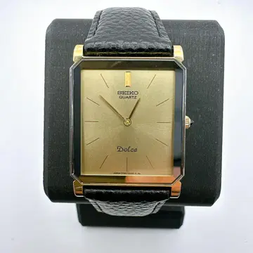 새상품급 작동품 SEIKO 세이코 돌체 남성용 손목시계 골드 레어