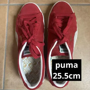 puma 빨간색 스웨이드 스니커즈 25.5cm snowman