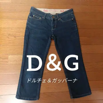 D&G 돌체 앤 가바나 스트레이트 크롭 데님 7부