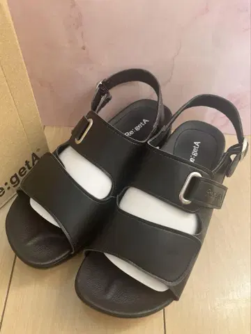리게타 Re:getA 간호사 샌들 간호사 신발 블랙 M