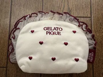 GELATO PIQUE 하트 자수 파우치