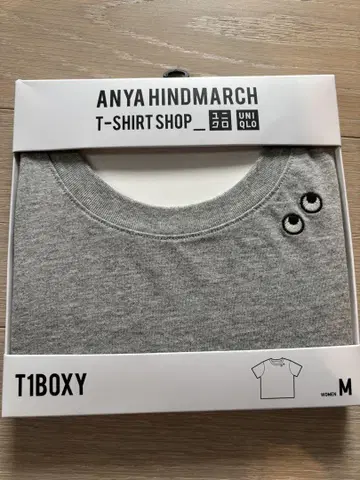 ANYA HINDMARCH T1 BOXY 셔츠 M 그레이