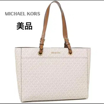 [ 새상품급 ] MICHAEL KORS 화이트 토트백