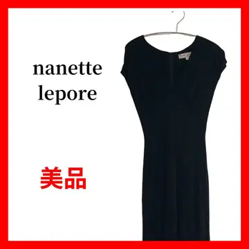 nanette lepore 블랙 원피스 랩 스타일 디자인 B1869