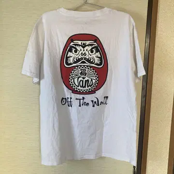 레어 모델 Vans 달마 디자인 티셔츠 화이트