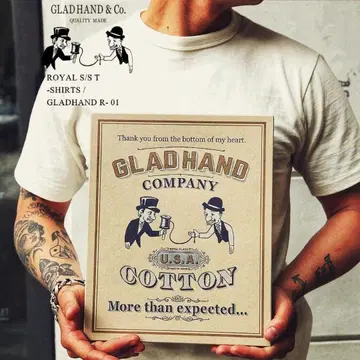 GLADHAND ROYAL S/S 티셔츠 화이트