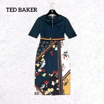 TED BAKER 롱 펜슬 드레스 원피스 타이트 롱 꽃무늬