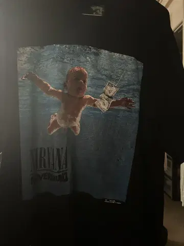 NIRVANA Nevermind 티셔츠 XL 밴드 티셔츠 너바나