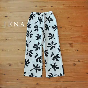 새상품급 IENA 이에나 아트 프린트 이지 팬츠