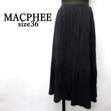 MY1086 MACPHEE 맥피 롱 스커트 사이즈 36 플리츠