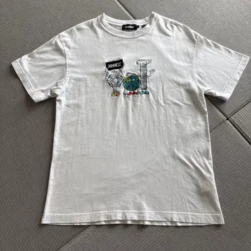 XLARGE 캐릭터 자수 티셔츠 M 화이트