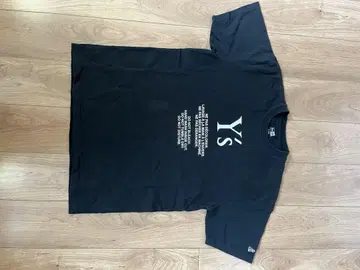 Y's NEWERA 블랙 티셔츠 X LARGE
