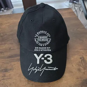 Y-3 블랙 캡