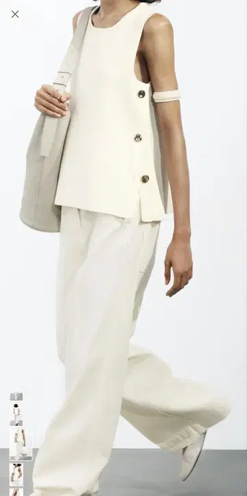 [새상품급] ZARA 버튼 니트 베스트