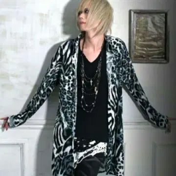 civarize V계 락 드레이프 표범2 드레이프 자켓 샤