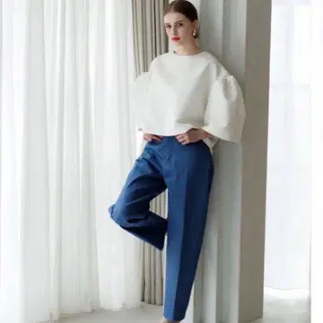 새상품 liten 리텐 YOKUBARI Wide Pants 블루 2