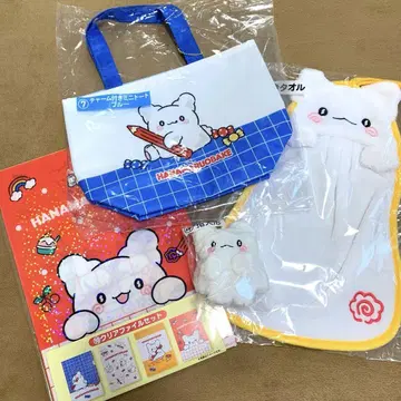 하나마루 오바케 산리오 당첨 복권 손가락 인형 손수건 타월 미니 토트 1